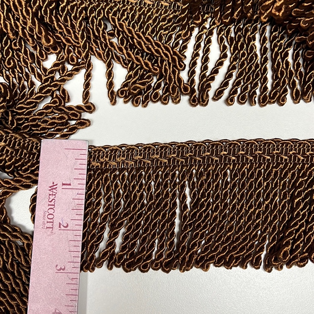 Bullion Fringe Trim with Woven Header 3" (7.5cm) long